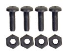 Custom Accessories Black Nylon License Plate Fasteners on Sale