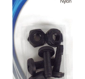 Custom Accessories Black Nylon License Plate Fasteners on Sale