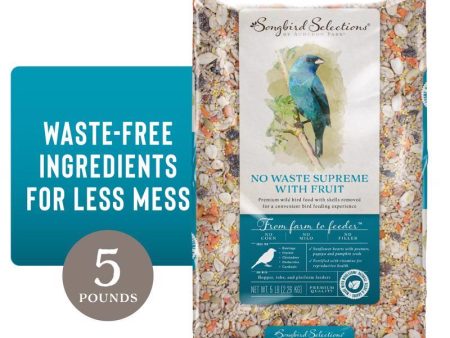 Songbird Selections No Waste Supreme with Fruit Wild Bird Seed Wild Bird Food 5 lb Online Hot Sale