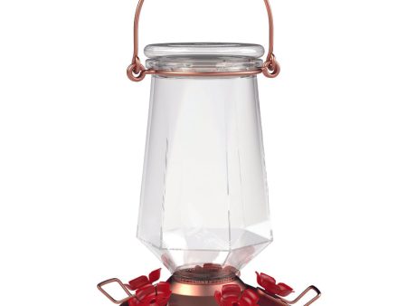 Perky-Pet Hummingbird 28 oz Glass Metal Plastic Nectar Feeder 5 ports Fashion