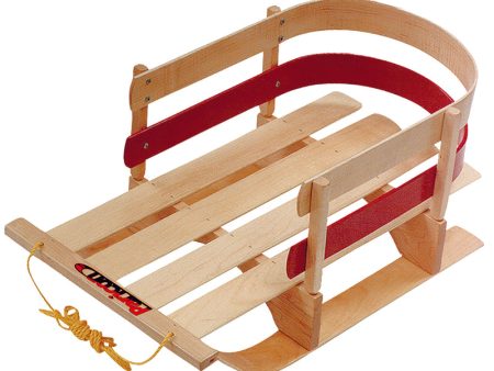 Paricon Pull Sleigh Deluxe Baby Wood Sled 29 in. Discount