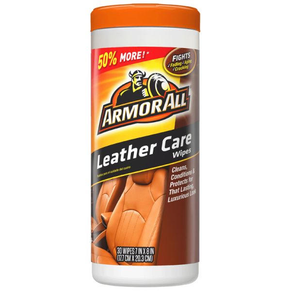 Armor All Leather Cleaner Conditioner Wipes 30 ct Fashion