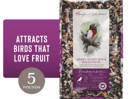 Songbird Selections Berry Burst with Mixed Nuts Wild Bird Seed Wild Bird Food 5 lb Supply