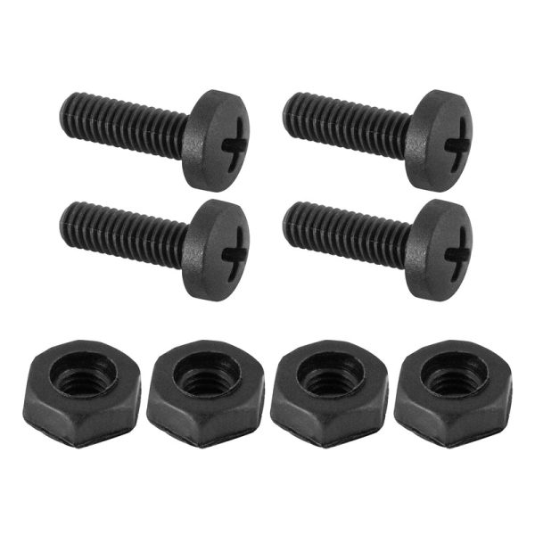 Custom Accessories Black Nylon License Plate Fasteners on Sale