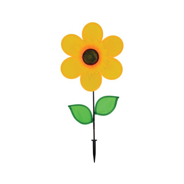 In The Breeze Assorted Nylon 12 in. H Sunflower Garden Stake Spinner Fashion