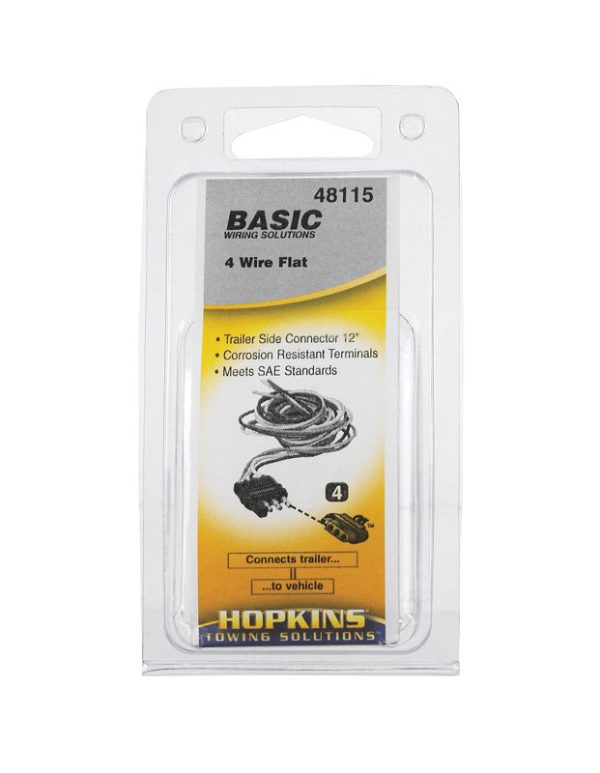 Hopkins 4 Flat Trailer Connector 12 in. For Discount