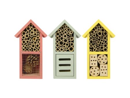 Nature s Way Better Gardens 9 in. H X 3.5 in. W X 5 in. L Wood Insect House Online now