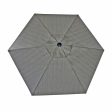 Living Accents Woodridge 9 ft. Tiltable Brown Patio Umbrella Online now