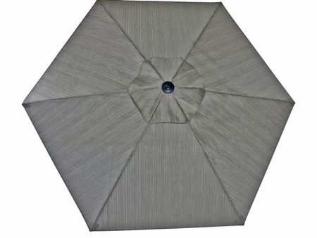 Living Accents Woodridge 9 ft. Tiltable Brown Patio Umbrella Online now