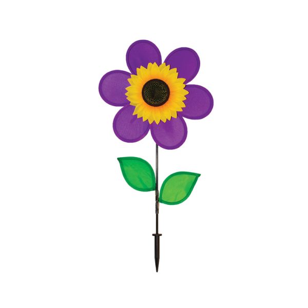 In The Breeze Assorted Nylon 12 in. H Sunflower Garden Stake Spinner Fashion