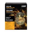 Feit Solar Fixtures 3.7 in. Solar Power Glass Round Coach Lantern Clear Crackle Jar w Fairy Lights Sale