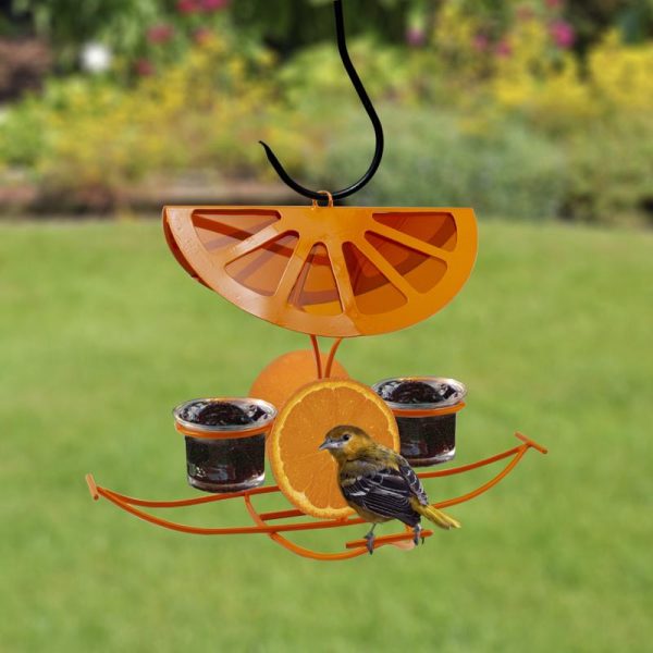 Woodlink Oriole Metal Oriole Fruit and Nut Feeder 4 ports For Discount