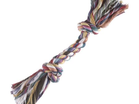 Boss Pet Digger s Multicolored Cotton Rag Bone Rope Dog Tug Toy Large 1 pk on Sale