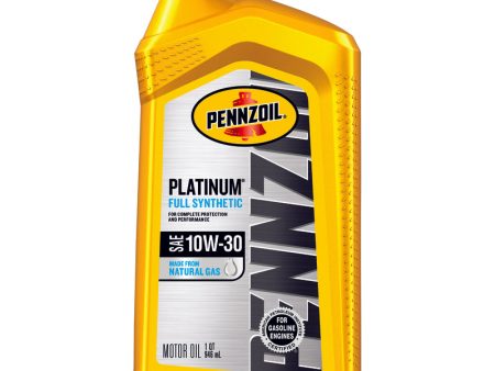 Pennzoil Platinum 10W-30 4-Cycle Synthetic Motor Oil 1 qt 1 pk Hot on Sale