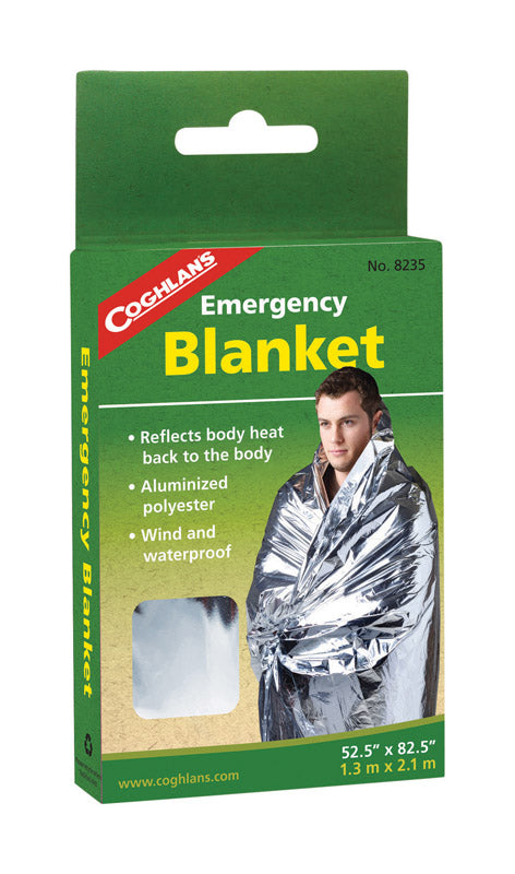 Coghlan s Silver Survival Blanket 6.000 in. H X 52-1 2 in. W X 82-1 2 in. L 1 pk Fashion