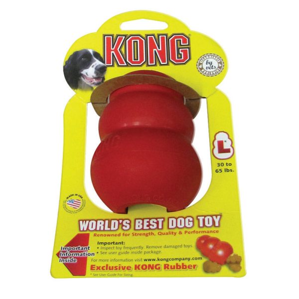 Kong Red Rubber Dog Toy Large 1 pk Online Sale