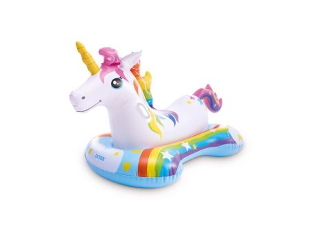 Intex Multicolored Vinyl Inflatable Unicorn Ride-on Pool Float Discount