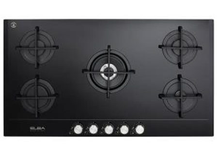 Elba, ELIO 95-545CG, Built-In Hob, 90 Cm, 5 Burners, Black. Online Sale