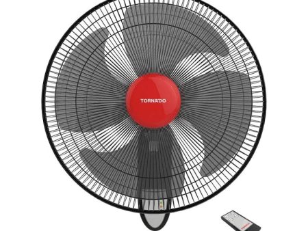 Tornado, EPS-16R, Wall Fan, 16 Inch, 4 Blades, Black. Fashion