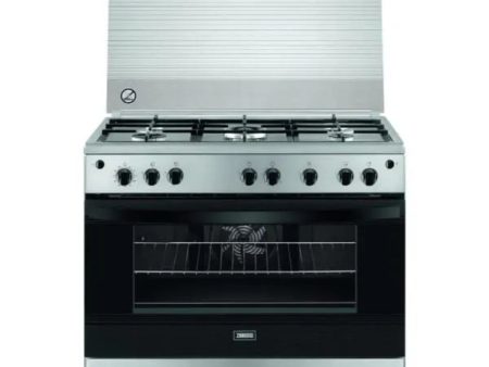 Zanussi, ZCG922A6XA, Cooker, 90 CM, 5 Burners, Silver. on Sale