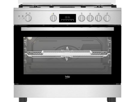 Beko, BGGR 11225 GXA, Cooker, 90 Cm, 5 Burners, Black x Silver. For Discount