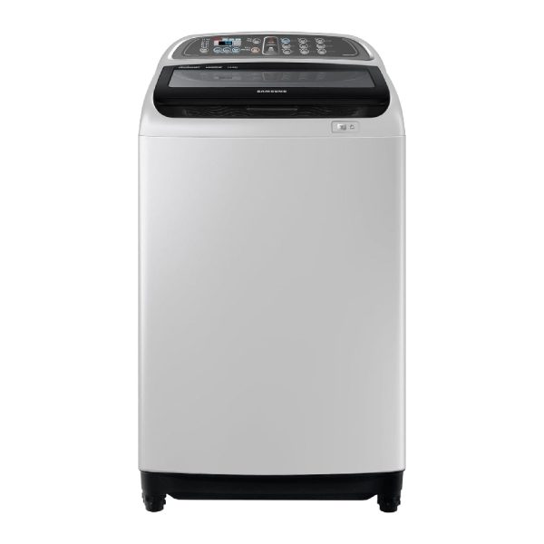 SAMSUNG, WA14F5S4UWAUAS, Washing Machine, 14 KG, Top loading, Silver Fashion