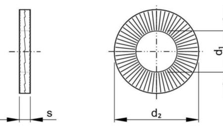 NORD-LOCK Vibration Resistant Large Outside Diameter Wedge Retaining Ring, Inches Steel Delta Protekt® 3 4 (CR00873-WTA27) For Cheap