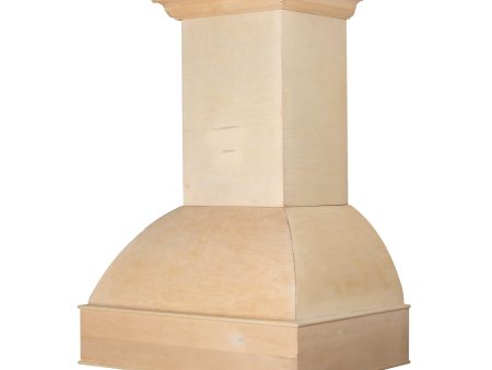 ZLINE Unfinished Wooden Wall Mount Range Hood - Includes Remote Blower (369UF-R) [Size: 42 Inch, CFM: 400] Discount